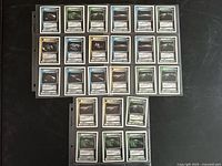 All 24 cards in binder pages