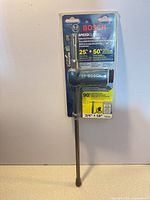 Front of sealed package showing Bosch SpeedClean hollow dust extraction drill bit 3/4" x 18"