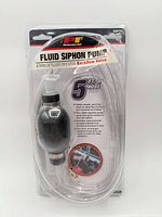 Front of sealed package showing pump and hose