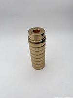 Top view showing recessed taper candle opening