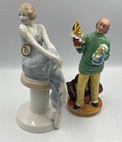 Both Royal Doulton figurines front view
