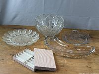 Group view showing all five glassware items