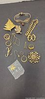 All jewellery pieces laid out for overview