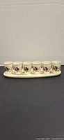 Full set of six shot glasses on tray