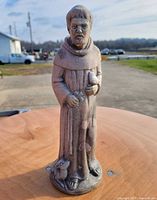 Full front view of St. Francis statue