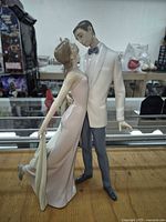 Front view of Lladro Happy Anniversary dancing couple figurine