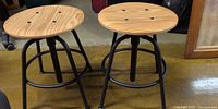 Both stools side by side showing overall design