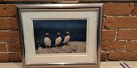 Framed puffin print front view