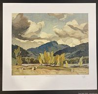 Full view of lithograph showing image and margins