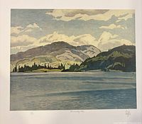 Full view of lithograph showing image and margins