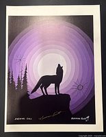 Full view of unframed print showing white border and artwork