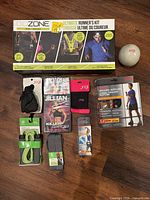 Overview of all items laid out on floor