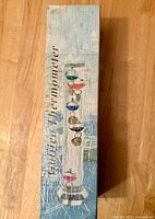 Box side panel labelled Galileo thermometer