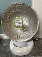 Front view of Presto HeatDish space heater