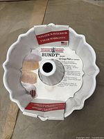 Interior view showing non-stick coating and label