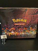 Front of sealed Pokemon TCG box with logo and graphics