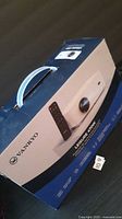 Angled view of sealed Vankyo Leisure 470W projector retail box with carry handle