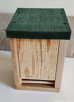 Front view showing slotted entrance and interior texture