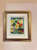 Full view of framed painting