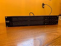 Front angled view of ART EQ355 equalizer showing all controls