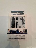 Front of boxed Audio-Technica ATR3350 microphone