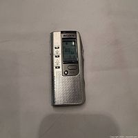 Front view of Sony ICD-BP150 digital voice recorder powered on