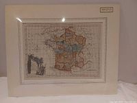 Full view of matted hand-coloured map