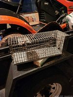 Trap resting on trailer showing overall structure