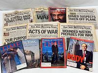 Overview of all newspapers and magazines in lot