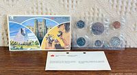 Front of sealed 1979 proof-like coin set with envelope and information card