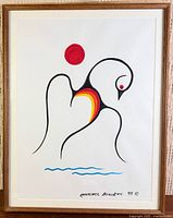 Framed painting full view