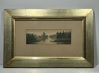 Framed painting front view