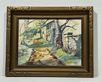 Framed painting front view