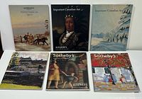Front covers of all six Sotheby’s Important Canadian Art catalogues
