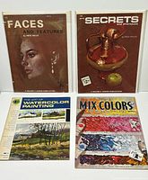 Front covers of all four art instruction books
