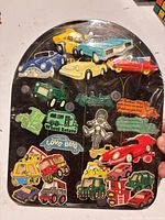 Full view of arched display board showing all magnets