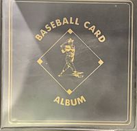 Front cover of black Baseball Card Album