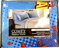 Front of sealed package showing brand, series and bedding image