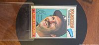 Front of 1977 O-Pee-Chee Thurman Munson card in top loader