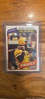 Front of 1980 Topps Dave Parker card in sleeve