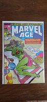 Front cover of Marvel Age #76 in bag
