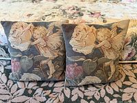 Both pillow covers front view showing full design