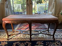 Full view of bench front under daylight