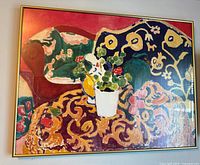Full view of framed Matisse Spanish Still Life print