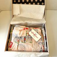 Boxed Cath Kidston pajama pants with tags visible