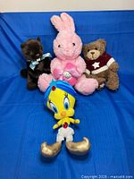 Group shot of all four plush toys