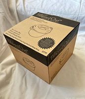 Closed product box showing branding and model