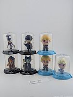 Group shot of all seven Domez figures