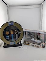 Both items together: PEZ tin and Matchbox car