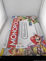 Top view of Monopoly Nintendo Collector's Edition box
